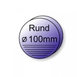 Handzettel Kreis Ø 100 mm 4/4-farbig