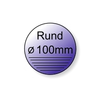 Handzettel Kreis Ø 100 mm 4/0-farbig