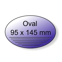 Handzettel Oval