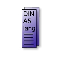 Handzettel DIN A5 lang 4/4-farbig
