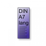 Handzettel DIN A7 lang 4/4-farbig
