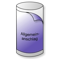 1190 x 1680 mm 4/1-Allgemeinanschlag Quer